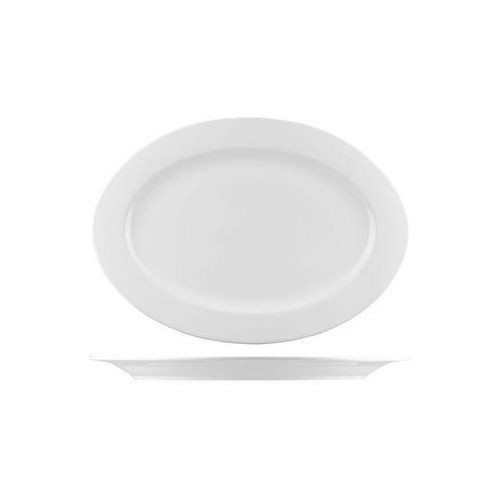 12 Quality Oval Ceramic Plates For Serving Food And Snacks-White