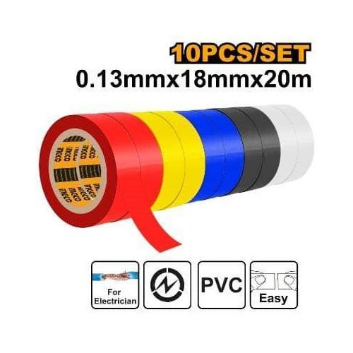 INGCO PVC Insulating Tape - Multicolour