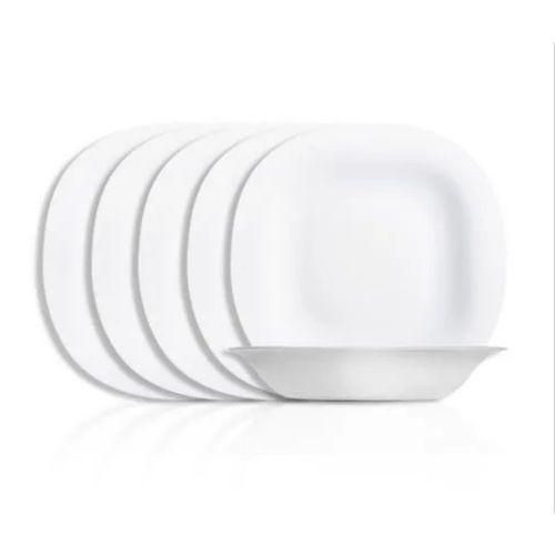 Luminarc 6 Pieces Set Of Quality Ceramic Dinner Plates-White