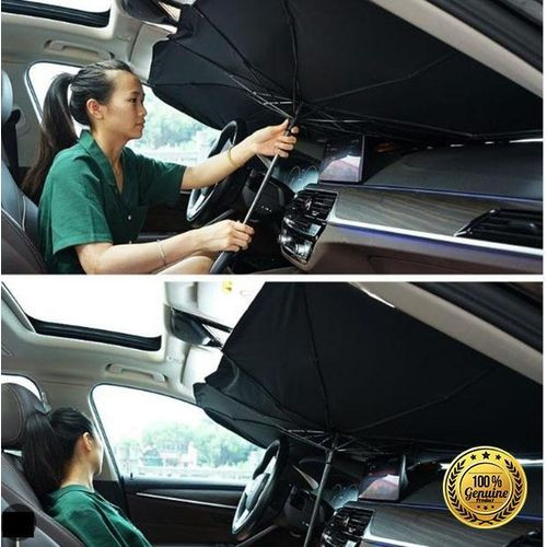 Car Umbrella, Car Wide sun Screen Shade Umbrella, Silver,
