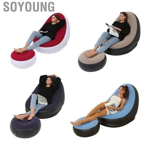 Intex Inflatable Flocking Air Chair With FootrestBlow Up Couch,Inflatable Chair,Inflatable Couch