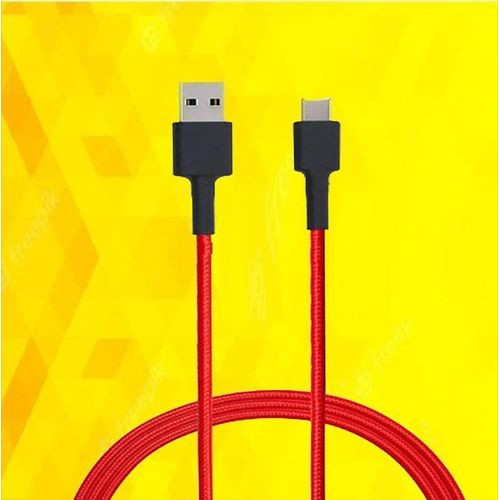 Thin Type- C Cable Fast Charge, - Red,