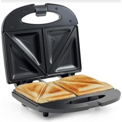 2 Bread Slices Sandwich Panini Maker For Making Snacks For Breakfast-Black