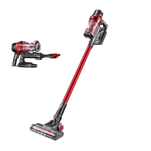 Sokany Cordless Handheld Vacuum Cleaner, Large Suction - Red