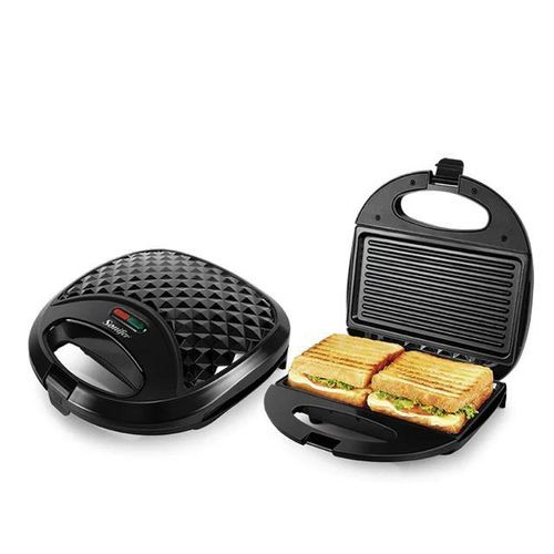 Sonifer Electric Sandwich Maker Grill Plate For Making Breakfast Snacks-Black