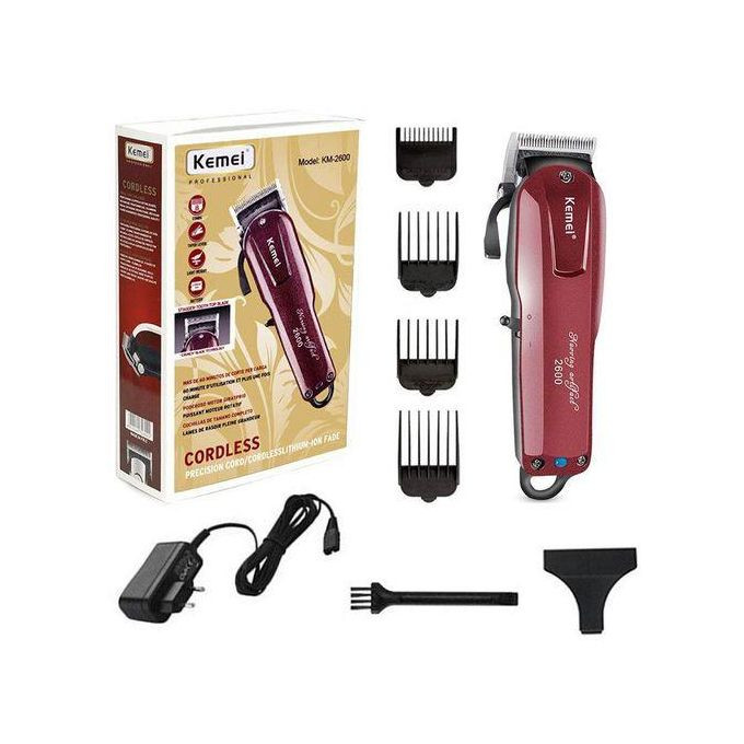 Cook Kemei 2600 Professional Adjustable Hair For Men Barber Hair Salon Electric Hair Machine Rechargeable
