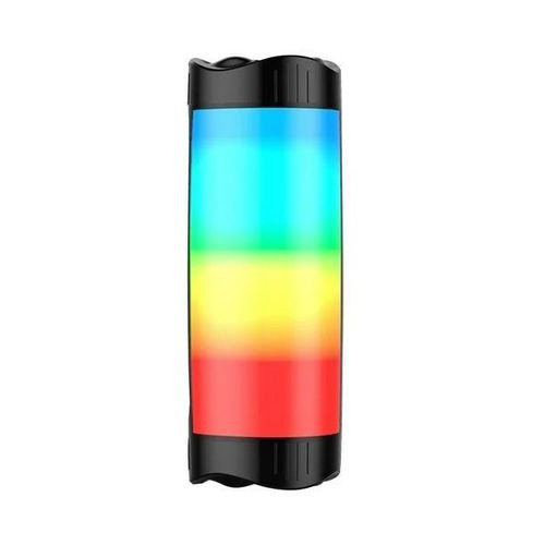 Portable Speaker Wireless Bluetooth-compatible Subwoofer LED Color Dazzling Light Subwoofer Stereo Speaker FM Radio Support AUX