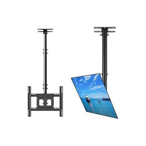 Adjustable Height TV Ceiling Mount - Swivel and Tilting Vertical VESA Universal Mounting Bracket, Mounts 14 to 32 Inch HDTV, LED, LCD, Plasma, Flat Screen Television Up to 30 KG..