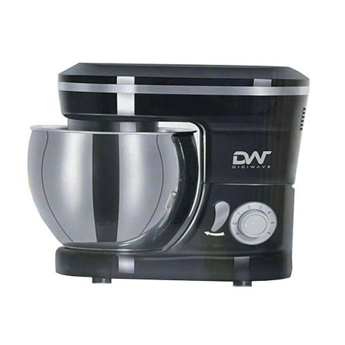 Digiwave Powerful Stand Mixer With 6 Speeds And Over Heat Protection-Silver/Black