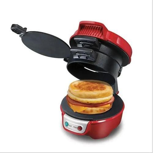 RAF Electric Burger Maker Machine With Non Stick Plates And Uniform Heat-Multicolor