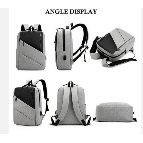 Custom Oxford Business Travel Bags with Certificate Pocket Waterproof Computer Storage Bagpack Student Schoolbag Laptop Backpack-Grey