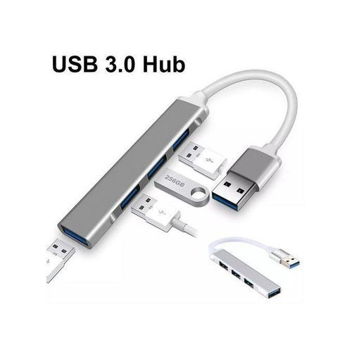 Hub USB HUB 3 0 Adapter 4 Port USB 3.0 High Speed-Gray