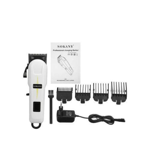 Sokany Rechargeable Cordless Shaving Machine Clipper Hair Beard Shaver - White..