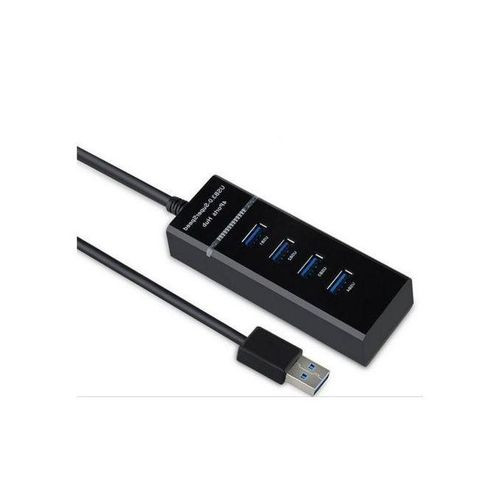 4 Ports USB HUB - 3.0 High-speed 30cm Usb Hub -Black