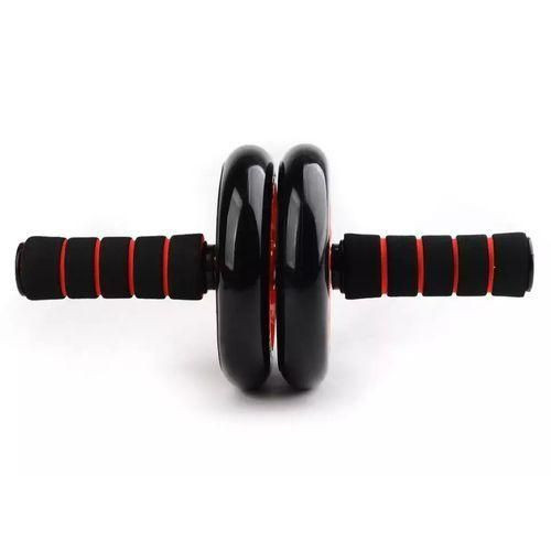 AB Roller Double Wheels For Tummy Trimming-Black/Red