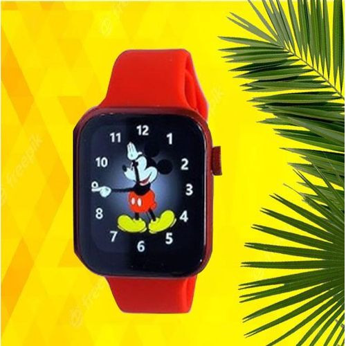 Hw16 Smart Watch With Voice Calling, - Red,