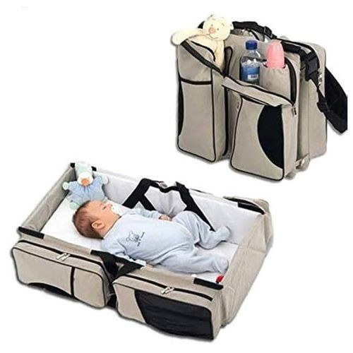 Travel Baby Bed Bag, Large Baby Diaper Bag With Crib, -Color May Vary