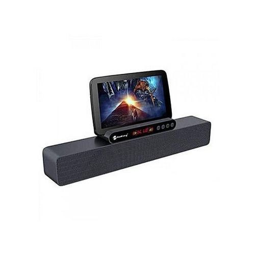New Rixing Powerful Wireless Speaker Designed With Phone Stand - Black