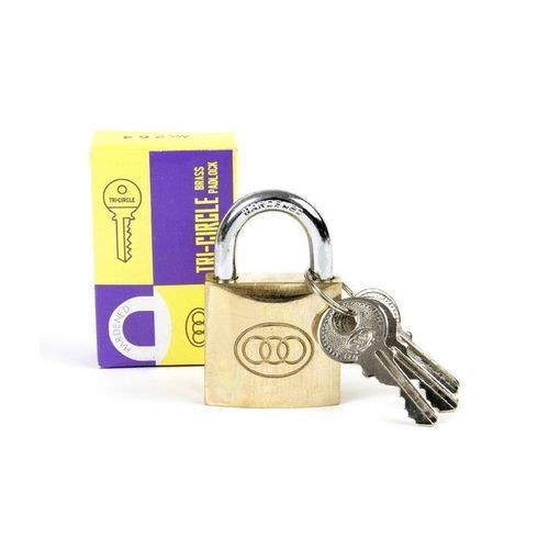 Tri Circle Tri-Circle Brass Padlock No.266 63mm-Golden