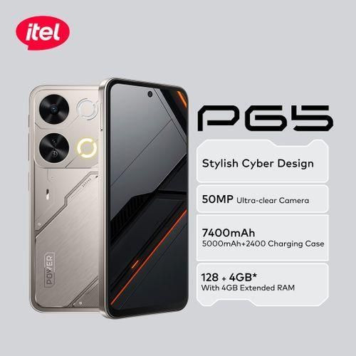 Itel P65 - 6.67'' 8GB RAM 128GB ROM 5000mAh+2400mAh - Cyber Black