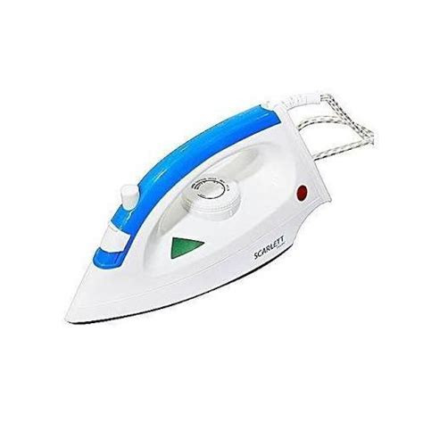 Scarlett Non Stick Steam Flat Iron - White, Blue