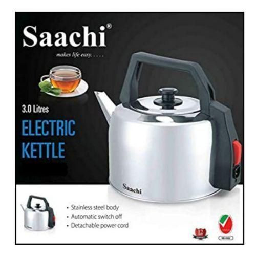 Genetic Saachi Automatic Stainless Steel Electric Kettle - Silver