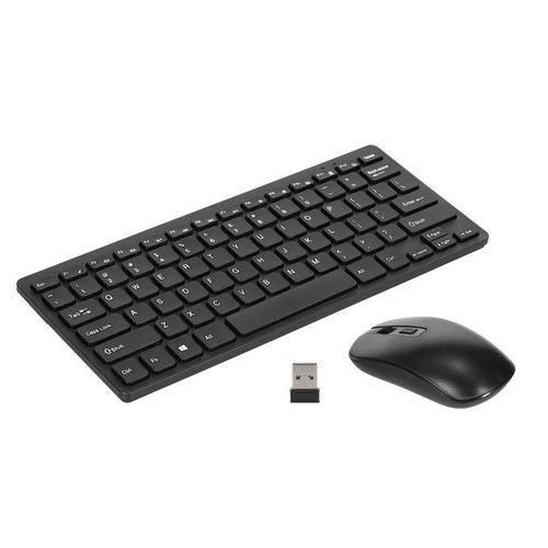 Mini Keyboard Mouse Combo 2.4G Wireless 78 Key Mini