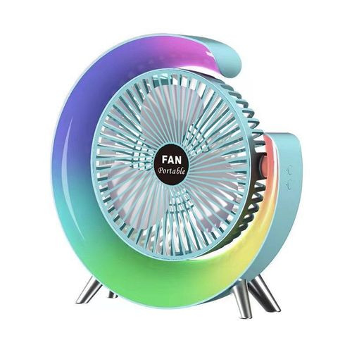 Colorful Portable USB Rechargeable Fan Mini Portable Mini USB Fan for Students Home Camping Easy-to-Install Fan English Plastic