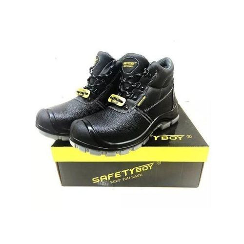 Safety Boy Heavy Duty Men's Boots Shoes - Black