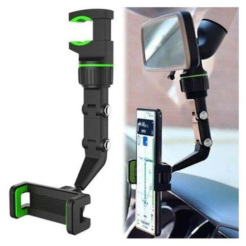 Universal 360° Rotating Car Phone Holder Safe Driving Accessory - Black.