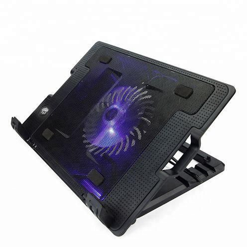 Notebook Laptop Cooling Pad with Stand - Black, Blue Light..