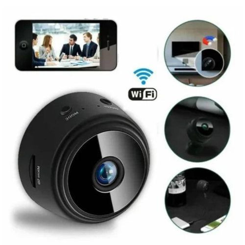 HD 1080P Mini Spy Security WiFi Smart Camera Night Vision Mini Camera Home Security Surveillance Camcorder Video-eye Security Auto Record Full HD Night Vision With Voice Recorder Phone Remote Control- Multicolor