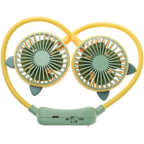 Folding Mini Fan Hands-Free Neck Fan Rechargeable Fan Quiet Sports Fans For Home Outdoor Portable Fans 2 Speeds Neckband Fan Portable Fan Hand Free