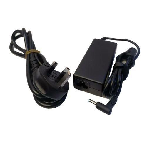 Hp Blue Pin 65W 19.5V 3.33A Laptop Adapter Charger Plus Power Cable - Black..