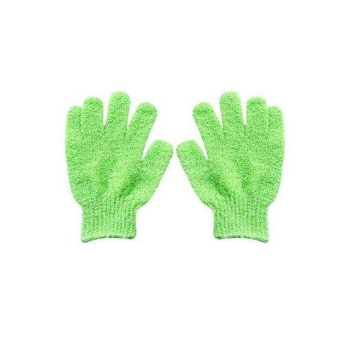 A Pair Of Exfoliating Bath Body Gloves /Scrubber-Green