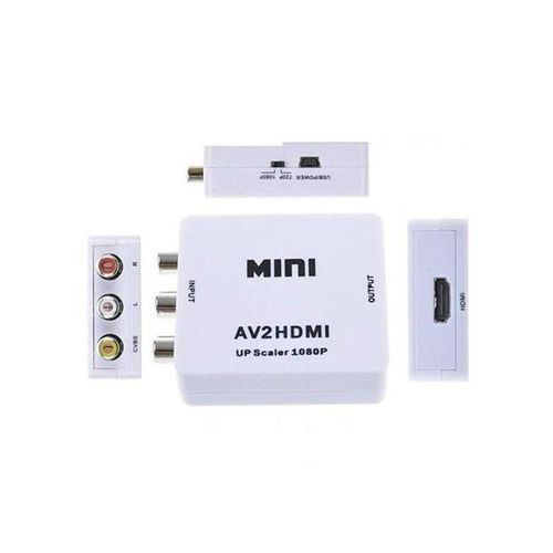 AV to HDMI Video Converter Adapter Full HD 720/1080p UP Scaler AV2HDMI for HDTV..
