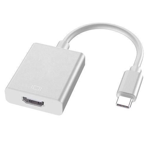 Type-C To HDMI Adapter Cable-White...