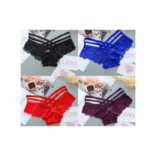 NET SEAMLESS COTTON UNDERWEAR LADIES PANTS, 6 Pcs