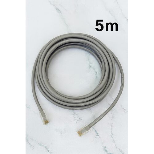 D-Link Cat6 Ethernet LAN Cable 5m (Terminated with RJ45)- Ready To Use-Grey