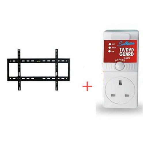 Pack of TV Wall Mount Suitable For 26"-63"+Tv Guard-Black