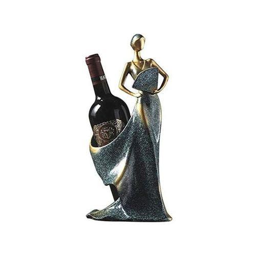 Wine Rack Whisky Holder Shelf Bottle Stand Decoration, Blue