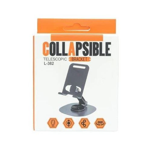 Portable Phone Stand Adjustable Foldable Gray.