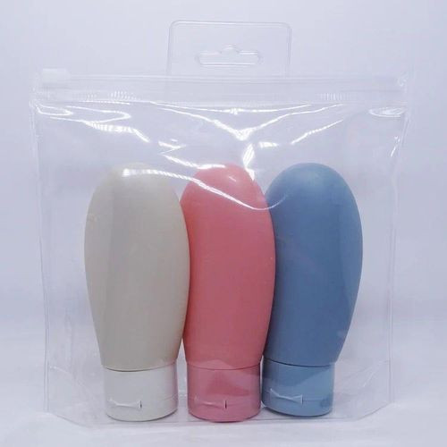 Cosmetic Hose Bottle 60ml Travel Dispensing Bottle Set Portable Shampoo Emulsion Bottle With Seal Pump Assorted Colors.