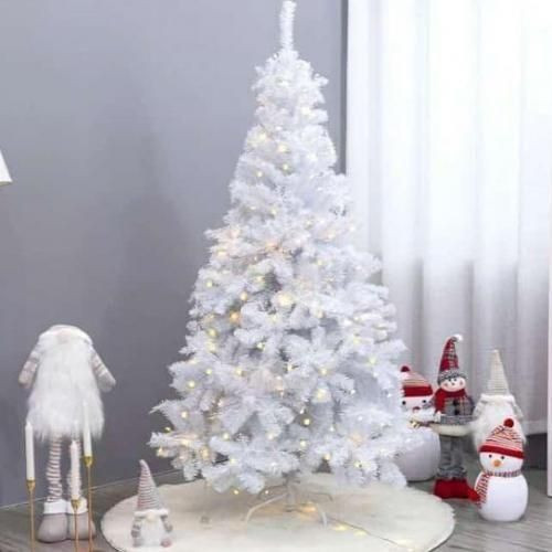 White Family Christmas Tree - White-210cm