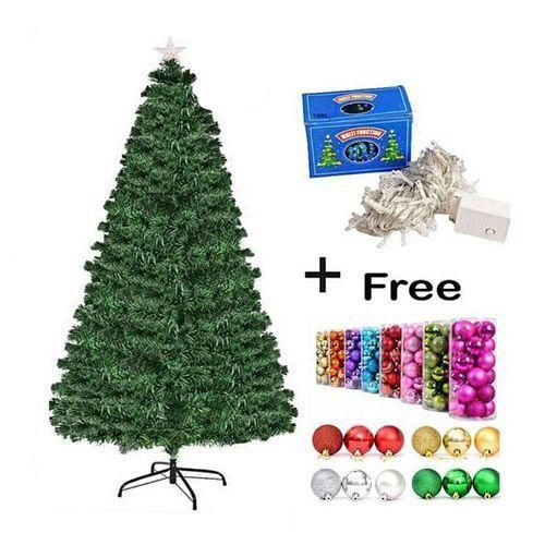 Christmas Tree With Lights, 24 Decoration Balls, Multicolor (90cm)