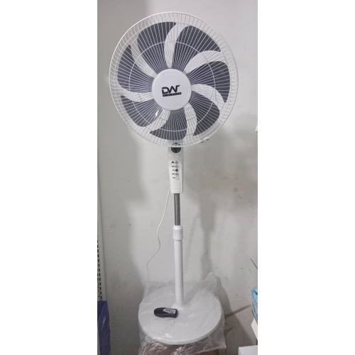 High Performance Stand Fan With Remote And Oscillating Function Unique Design-Multicolour