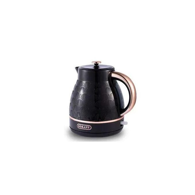 Sokany Electric Kettle For Boiling Water Fast Of 1.7 Liters-Black