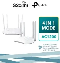 TPLink AC1200 Dual Band Access Point WiFi Repeater 5GHz - White