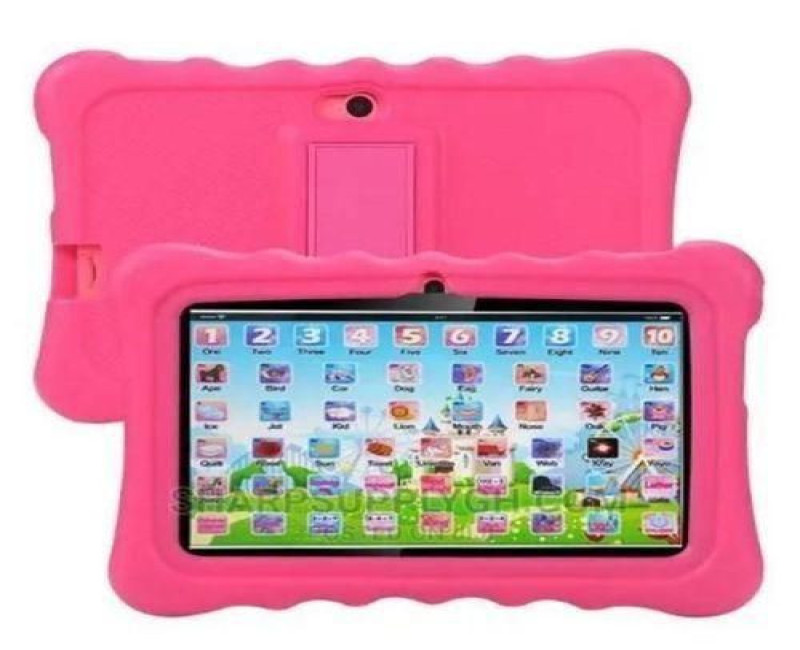 BEBE TAB 7inch 128/4GB Wifi Kids Tablet With Free Gifts - Pink/Yellow