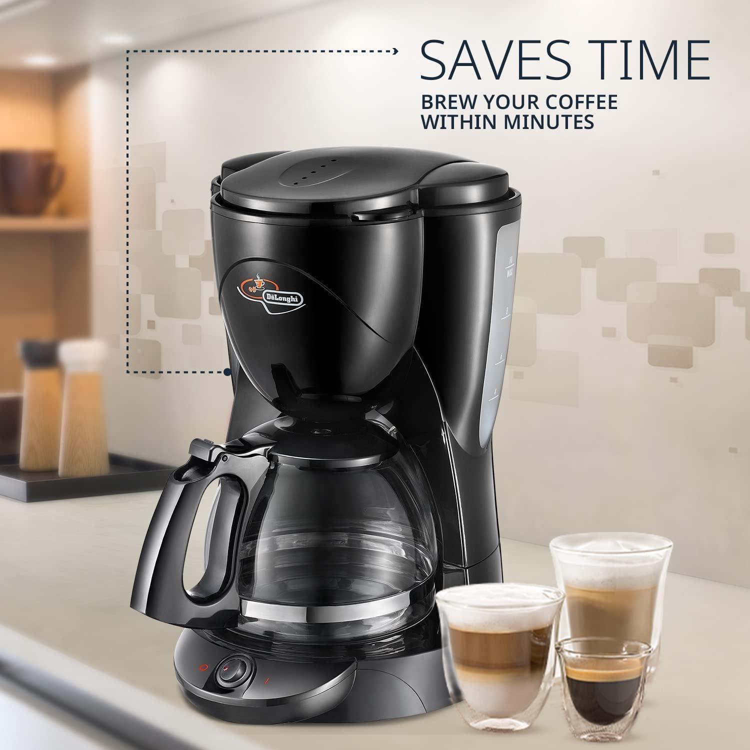 DELONGHI CITRUS JUICER Coffee Maker DLICM21B /ICM2.1B Filter Coffee Maker 10 Cups Capacity - REUSABLE FILTER- 1000W